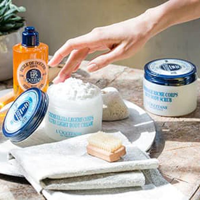 L'Occitane shower and bath products