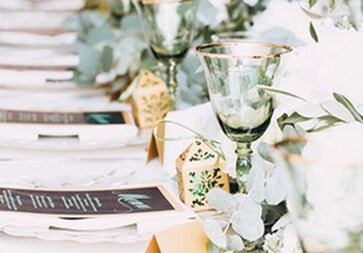 wedding reception table