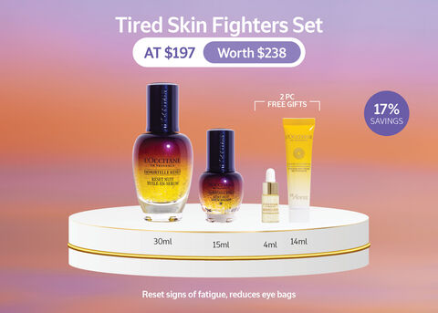 Reset signs of fatigue, reduces eye bags