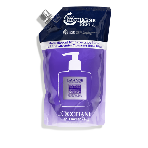 view 1/1 of Lavender Cleansing Hand Wash Eco-refill 500 ml | L’OCCITANE Singapore