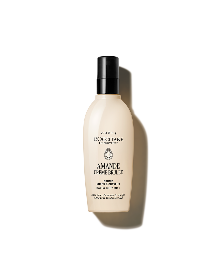 Almond Cr&egrave;me Br&ucirc;l&eacute;e Hair & Body Mist 100 ml | L&rsquo;OCCITANE Singapore