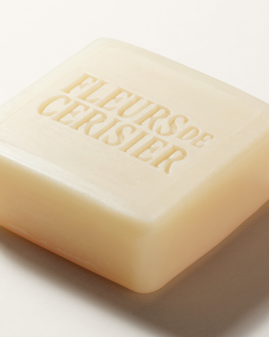 view 3/4 of Fleurs de Cerisier (Cherry Blossom) Cherry Blossom Perfumed Soap, , RECT