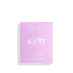 White Lavender Candle, large (2) 180 g | L’OCCITANE Singapore