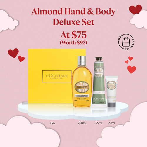 view 1/1 of Almond Hand & Body Deluxe Set  | L’OCCITANE Singapore