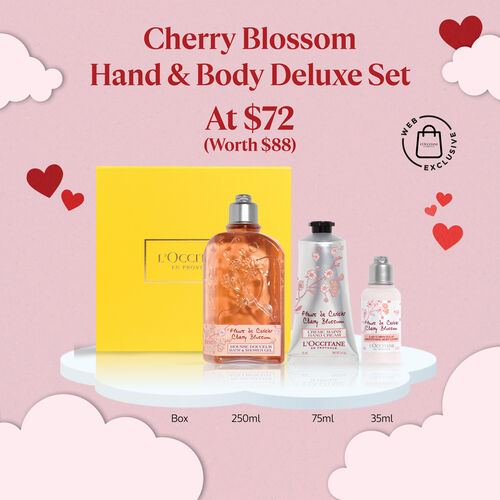 view 1/1 of Cherry Blossom Hand & Body Deluxe Set  | L’OCCITANE Singapore
