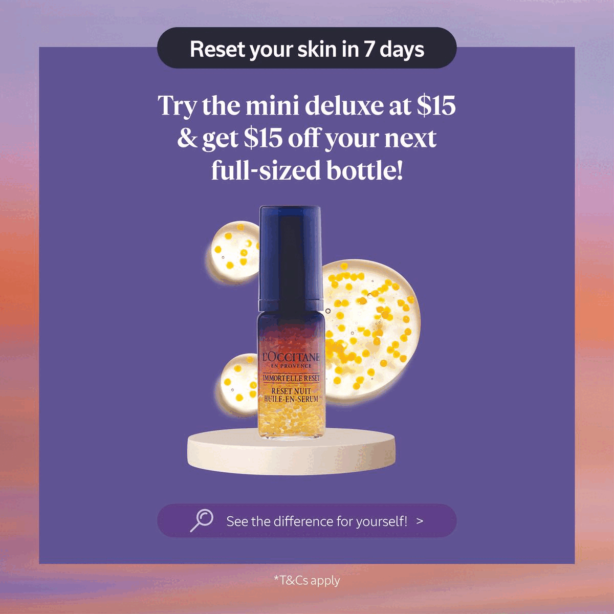 97% of Asian women agree​ skin looks rested in 7 days*​